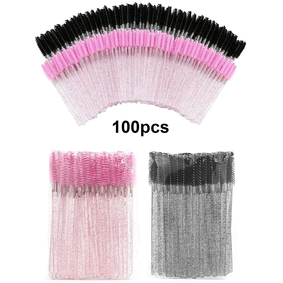 Beauty Makeup Wholesale - Wholesale 100pcs Disposable Eyelash Brushes Spoolies