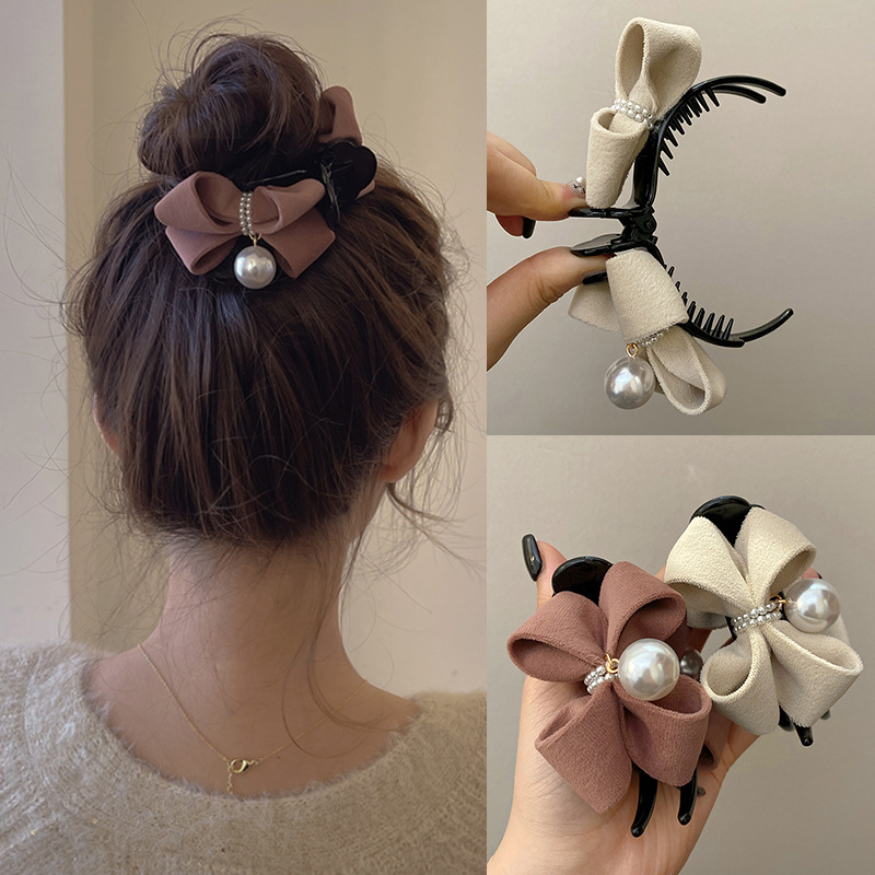 Beauty Makeup Wholesale - 1PC Beautiful New Pearl Bow Tie