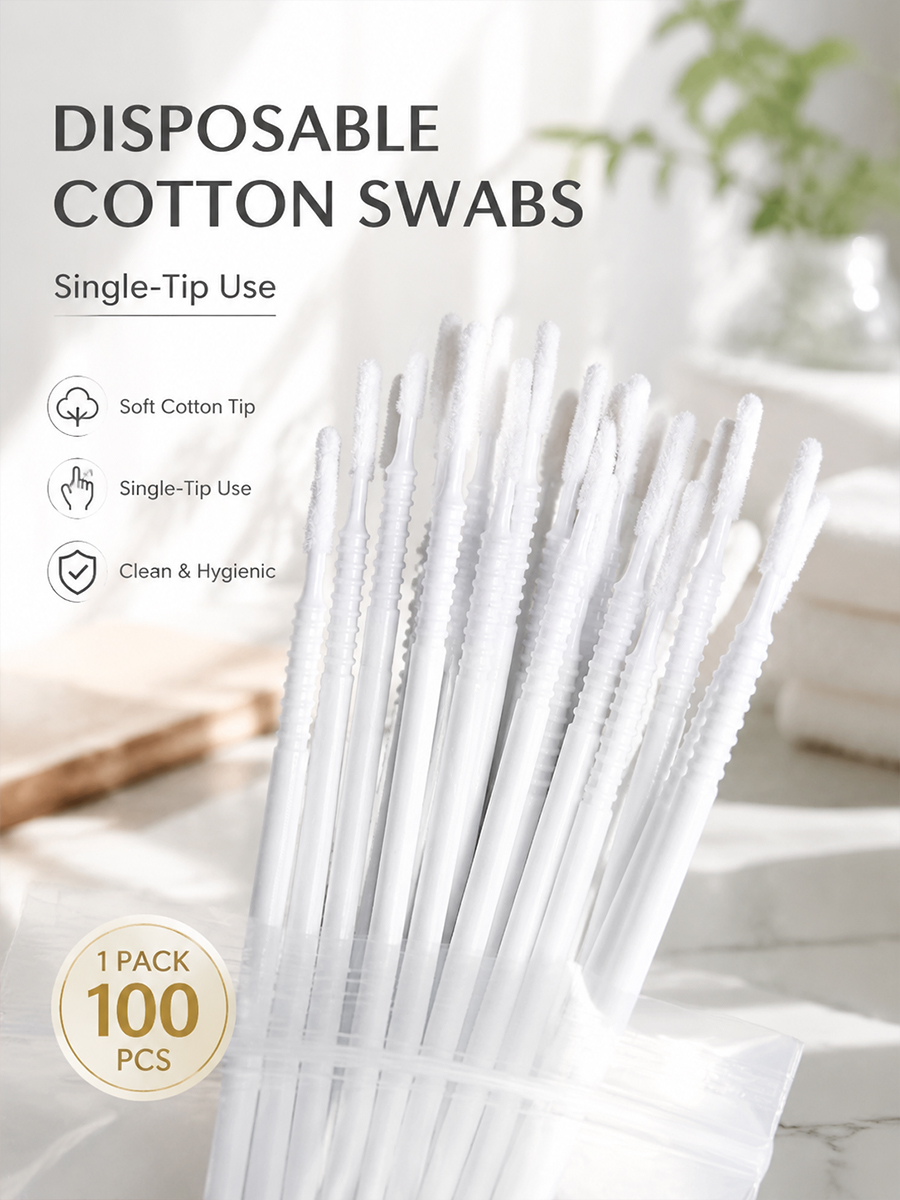 Beauty Makeup Wholesale - Disposable Long Cotton Swabs Eyelash Extensions