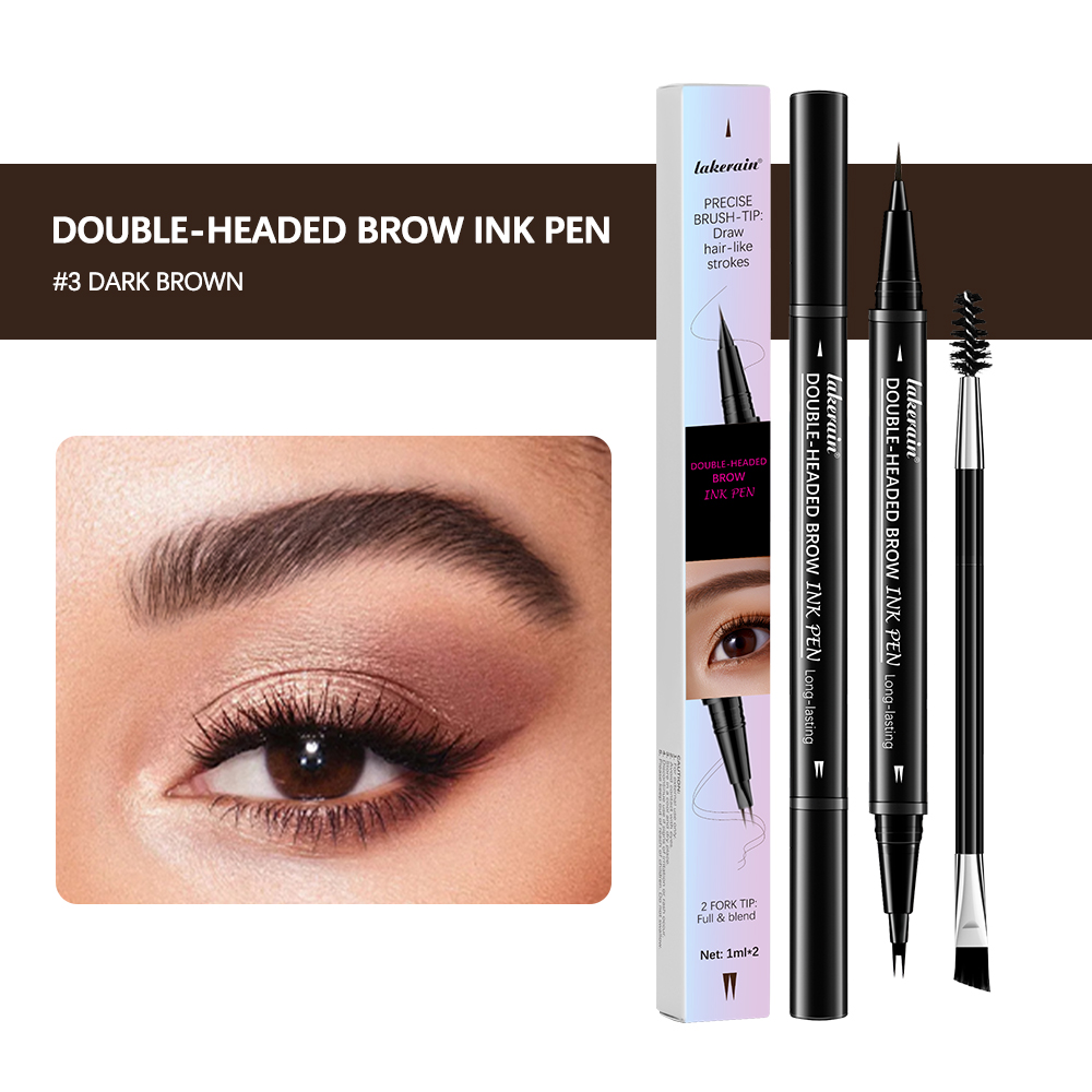 Eyebrow Pomade Pencil - 2 In 1 Eyebrow Pencil Waterproof