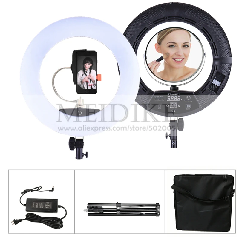 Beauty Makeup Video - LED Ring Lamp FD-480II Beauty Studio