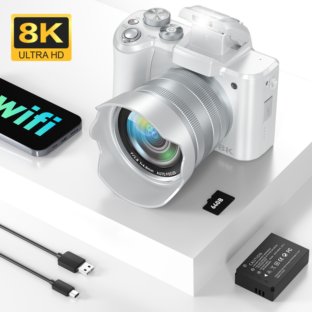 Beauty Makeup News - 8K Digital Camera for Photography, Front