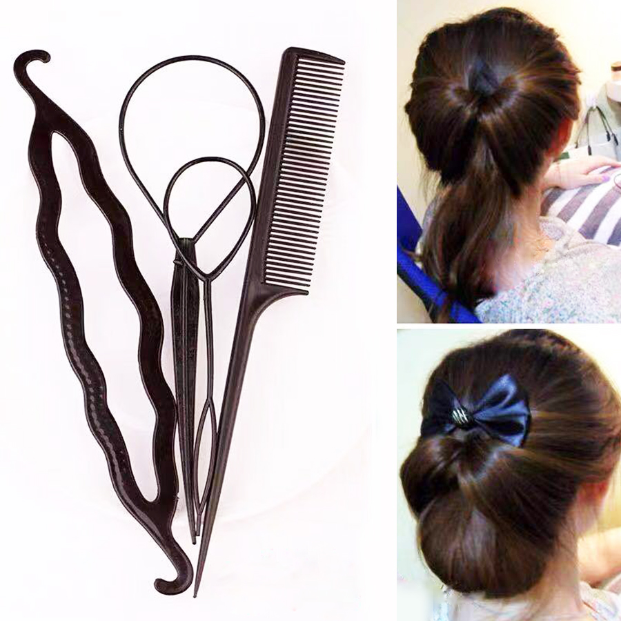 Beauty Makeup Wholesale - Elegant 4pcs Hair Braiding Tool Kit