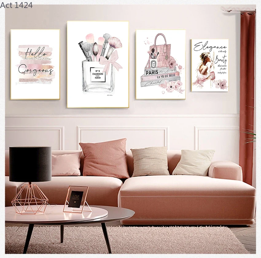 Books Prints Canvas Painting P - Beauty Makeup Book recension och pris