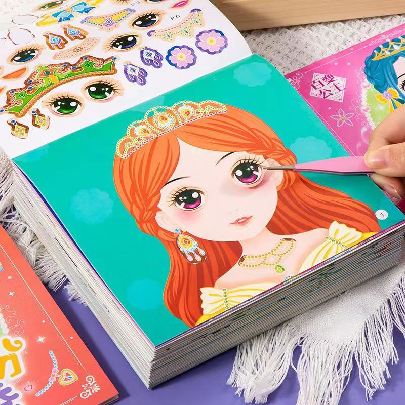 Princess Dress Up Sticker Book - Beauty Makeup Book recension och pris