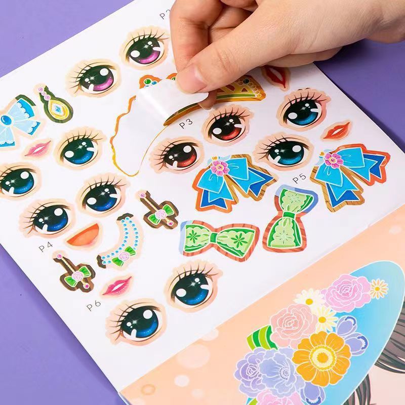 Princess Dress Up Sticker Book - Beauty Makeup Book recension och pris