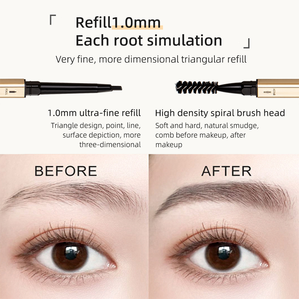 5 Colors EyeBrow Pen Make-up f - Eyebrow Pomade Pencil recension och pris