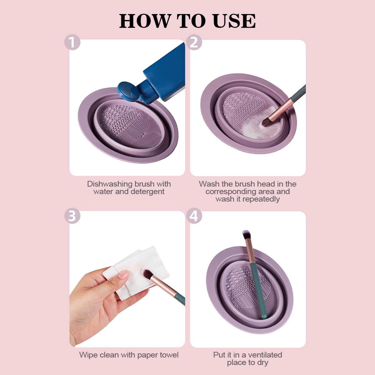 Silicone Makeup Brush Cleaning - Beauty Makeup Wholesale recension och pris