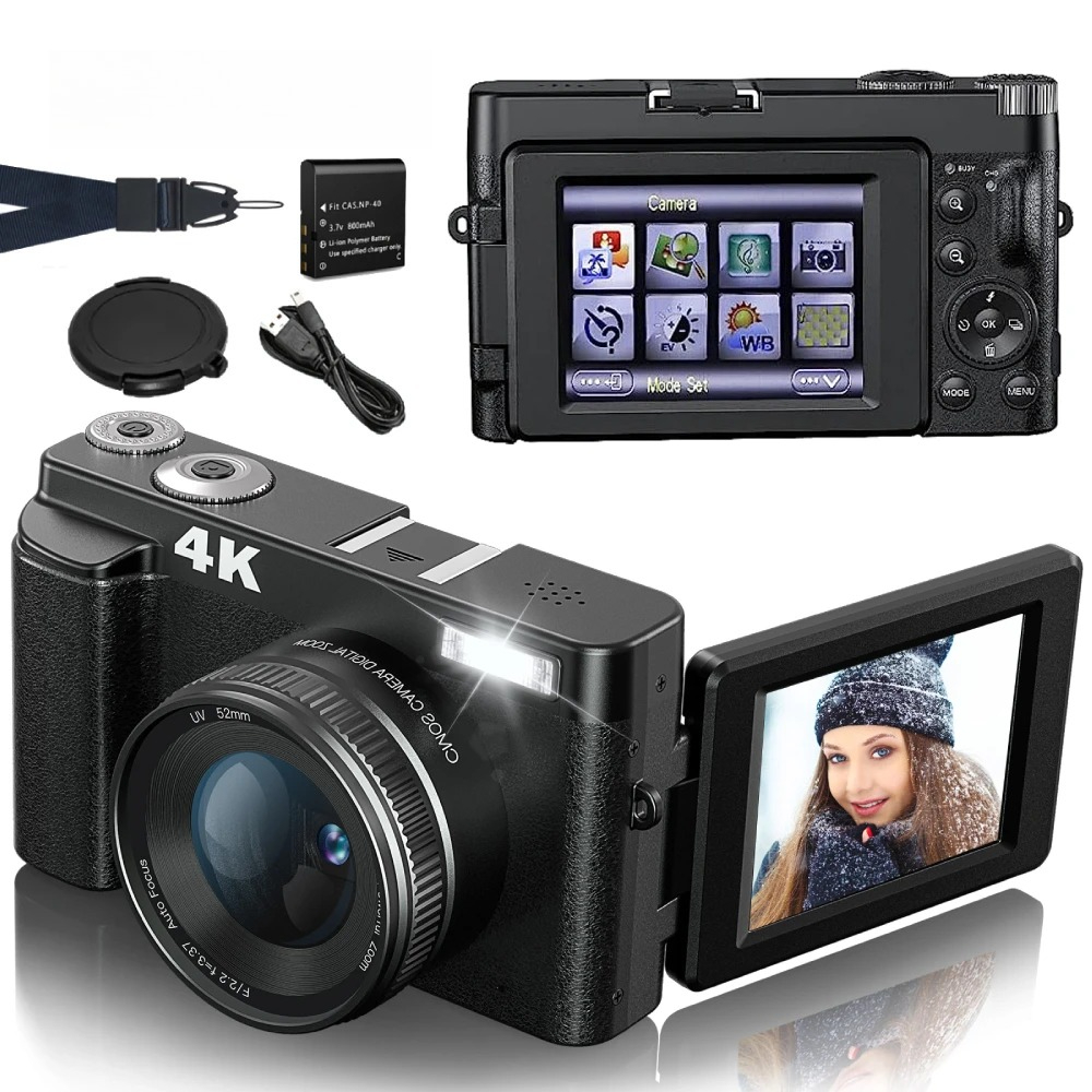 4K 48MP Compact Vlogging Camer - Beauty Makeup Video recension och pris
