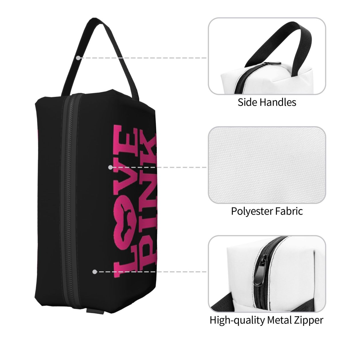 Love Pink Makeup Bag Cosmetic  - Beauty Love Makeup recension och pris