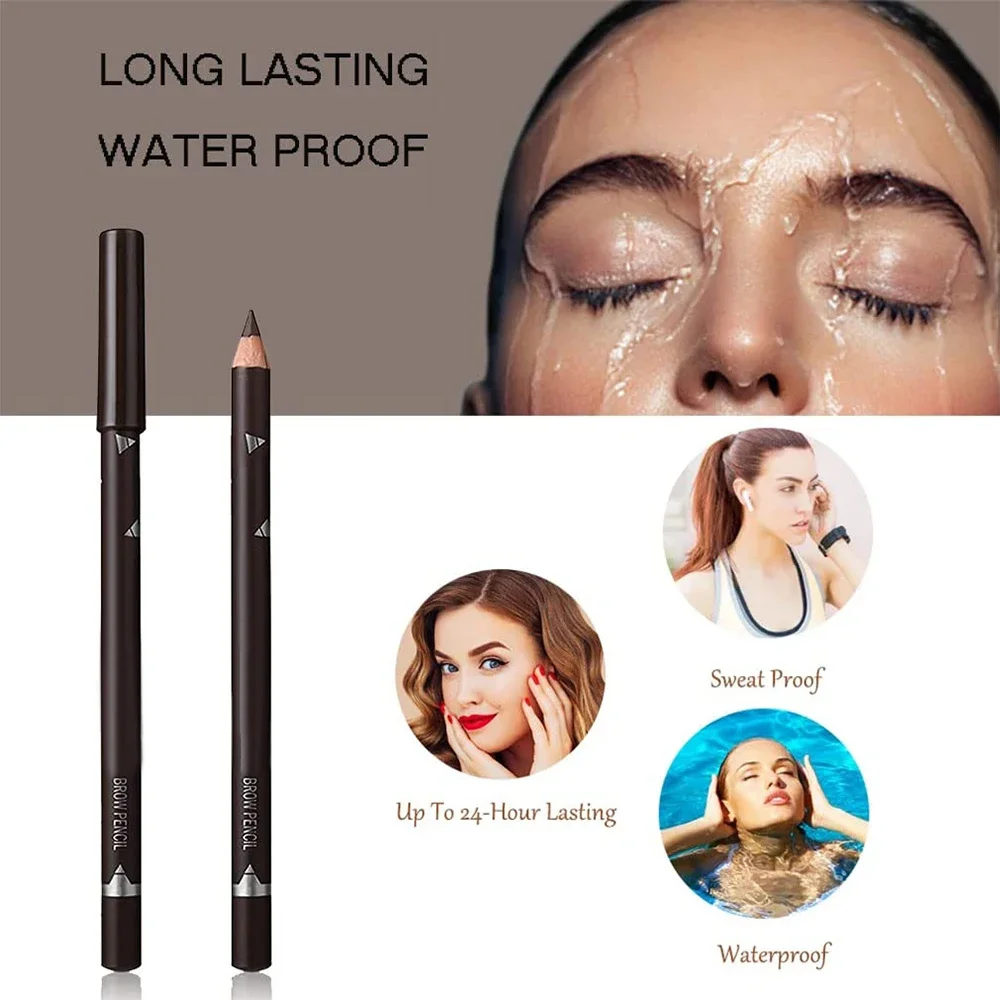 6/12Pcs Eye Brow Pencil Waterp - Eyebrow Pomade Pencil recension och pris