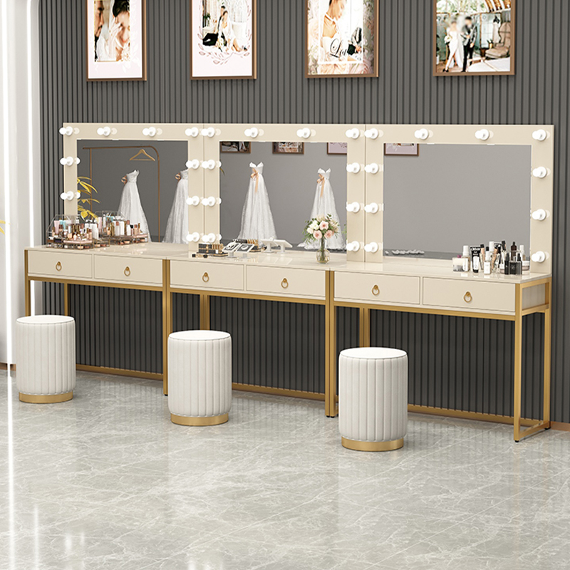 Dresser with lamp mirror integ - Beauty Makeup Bridal recension och pris