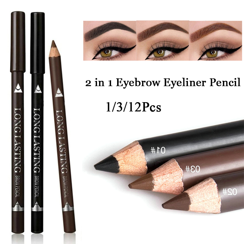 2 in 1 Eyebrow Eyeliner Pencil - Eyebrow Pomade Pencil recension och pris
