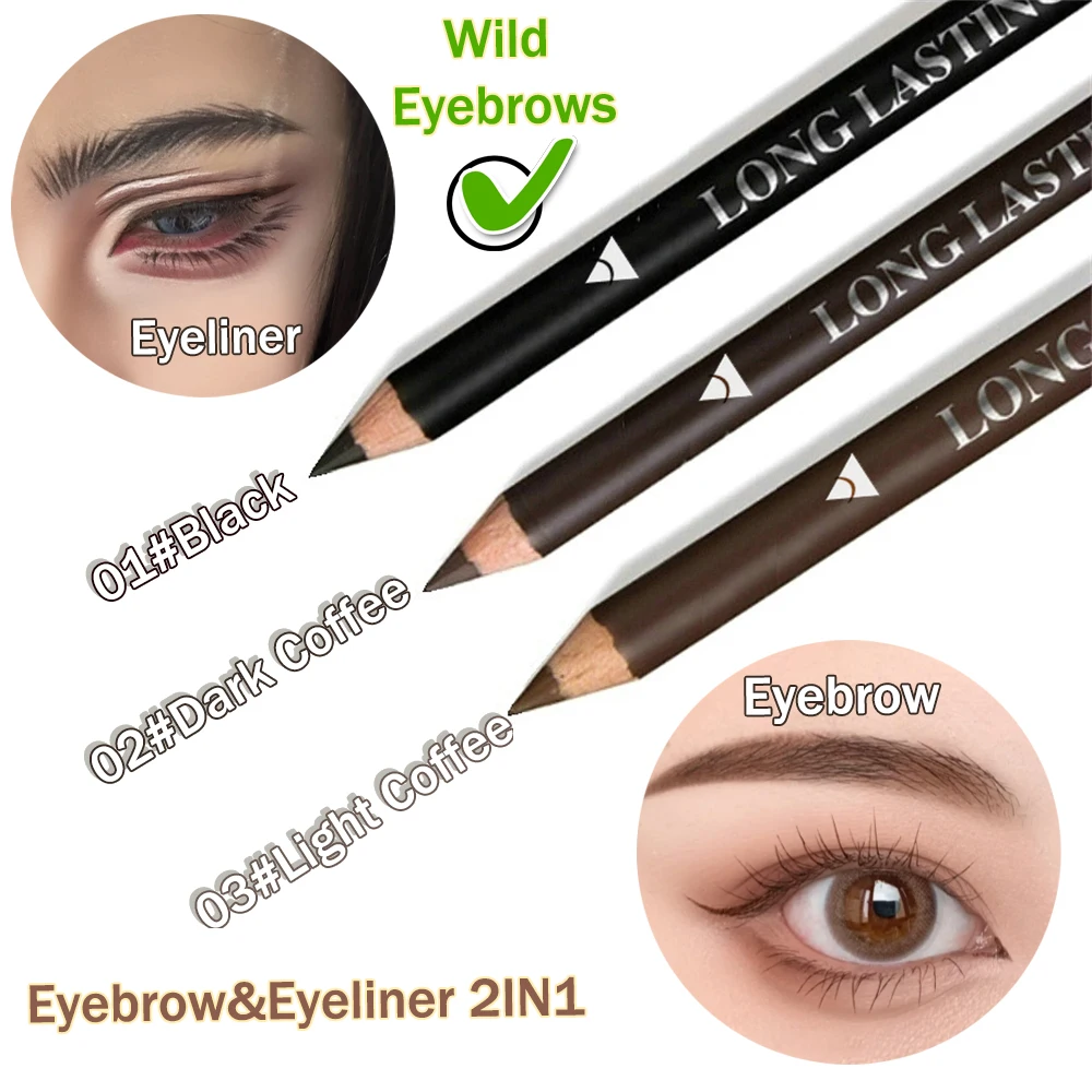 2 in 1 Eyebrow Eyeliner Pencil - Eyebrow Pomade Pencil recension och pris