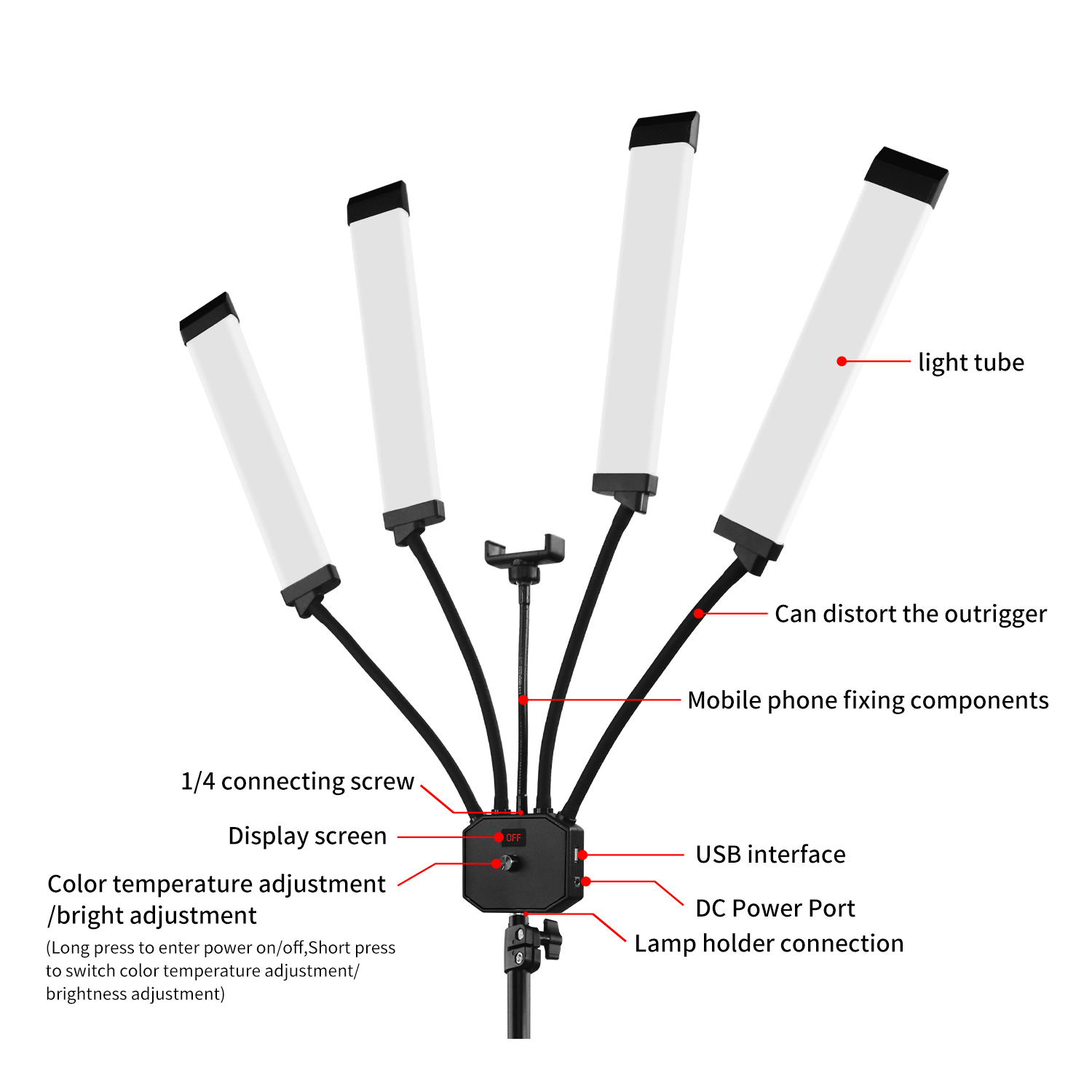 Bi-color Lamp 65W Professional - Beauty Makeup Video recension och pris