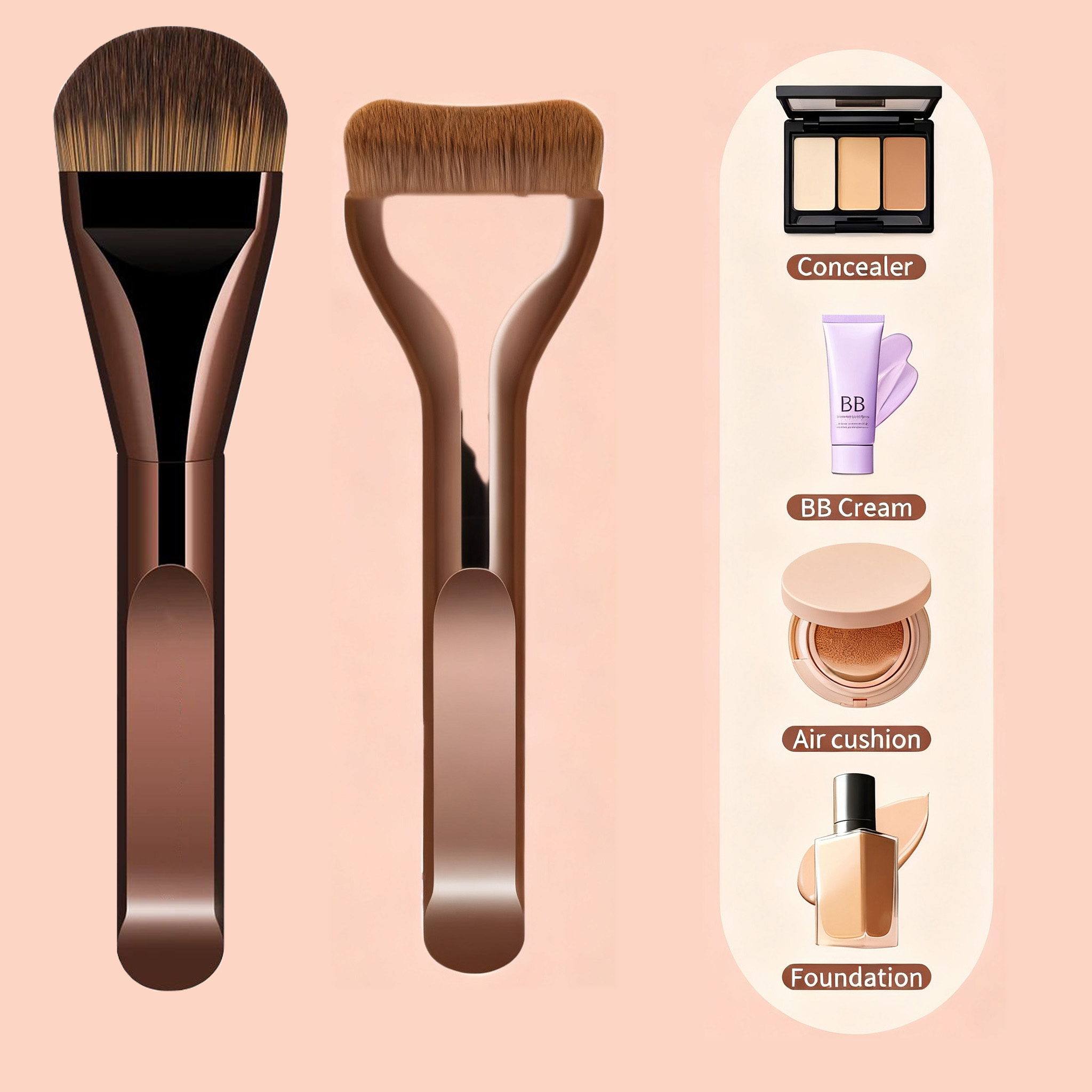 New 2Pcs Professional Foundati - Beauty Makeup News recension och pris