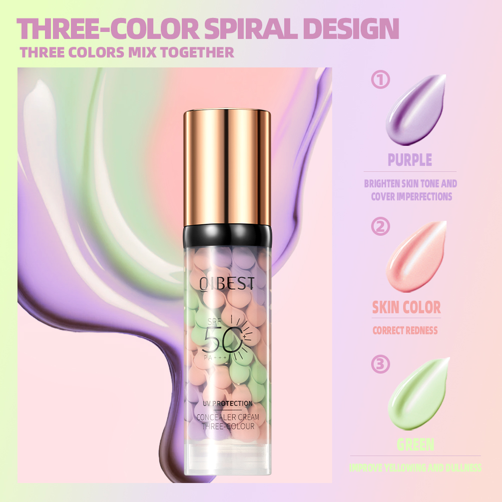 QIBEST Face Makeup Primer Tri- - Beauty Makeup Foundation recension och pris