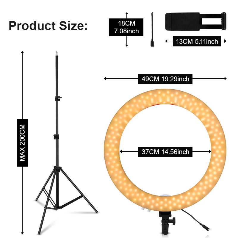 18 inch Ring Light With Tripod - Beauty Makeup Video recension och pris