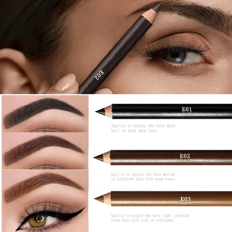 3 Colors Wooden Eyebrow Eyelin - Eyebrow Pomade Pencil recension och pris