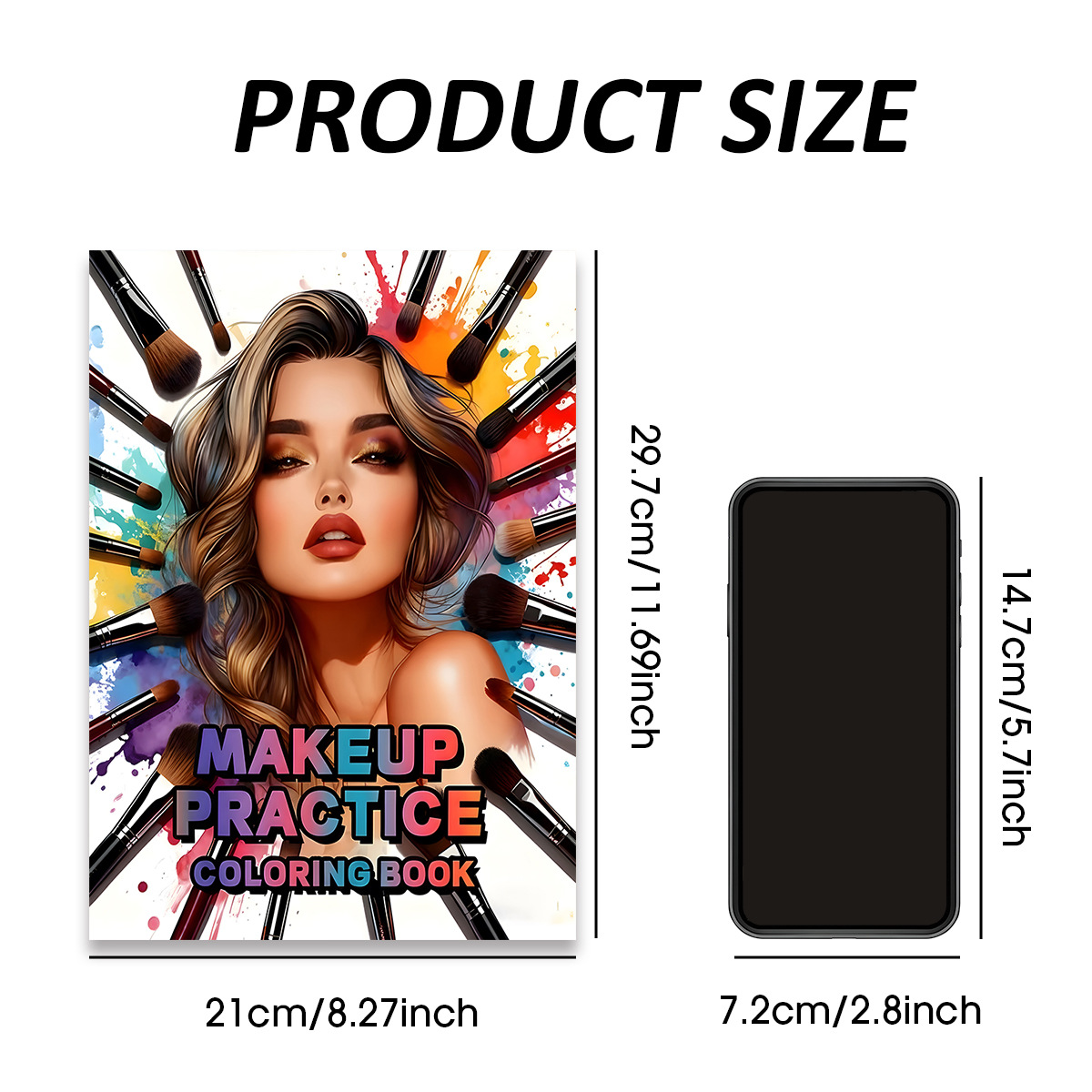 Makeup Practice Coloring Book  - Beauty Makeup Book recension och pris