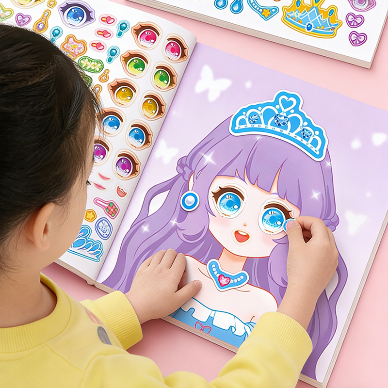 Princess Makeup Stickers, DIY  - Beauty Makeup Book recension och pris