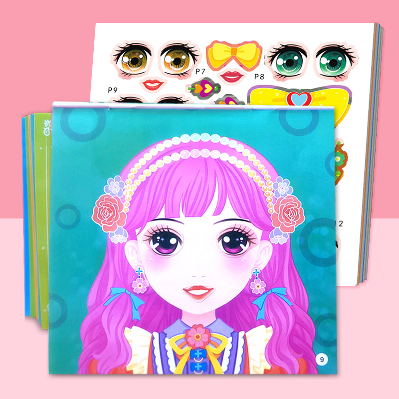 Princess Dress Up Stickers, 2- - Beauty Makeup Book recension och pris