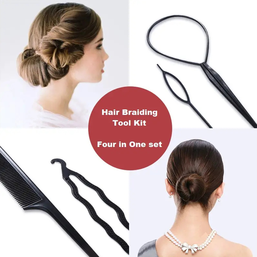 Elegant 4pcs Hair Braiding Too - Beauty Makeup Wholesale recension och pris