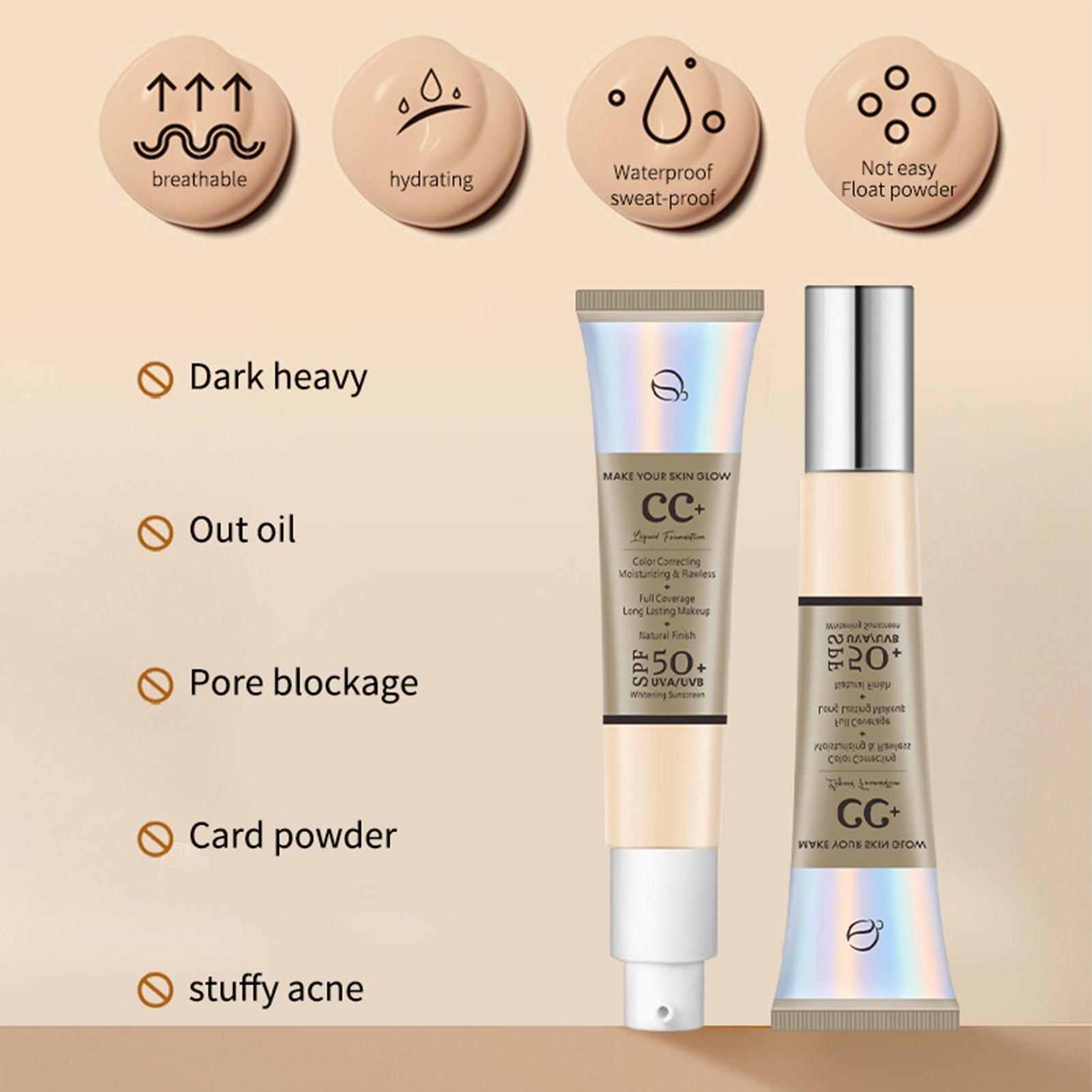 CC Cream Foundation SPF 50 Sun - Beauty Makeup Foundation recension och pris